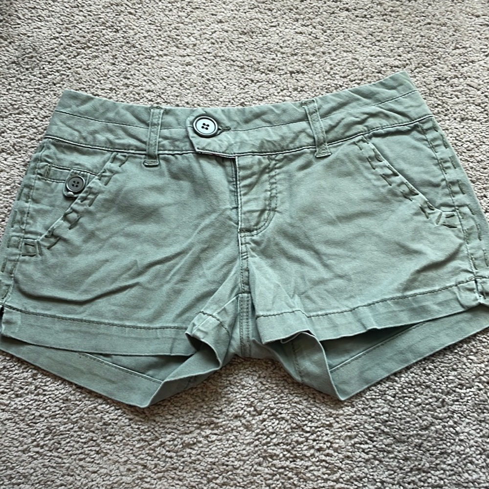 Army green shorts
